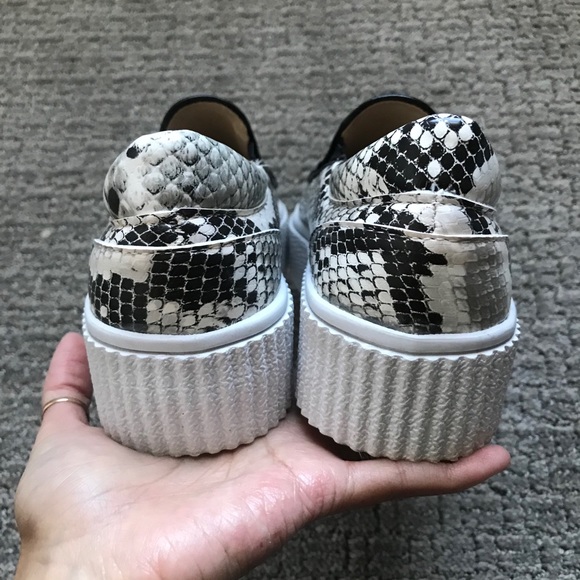 SHEIN Platform Snakeskin Slip on Sneakers - Picture 2 of 6